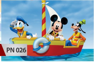 Painel de Festa - Mickey e a sua turma (Aluguel)