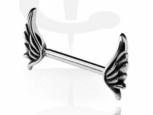 Piercing Asa p/ Mamilo Aço Cirúrgico (Unidade) [30% OFF]
