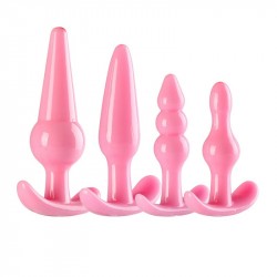 Kit 4 Pçs Plug Anal Jelly 1 