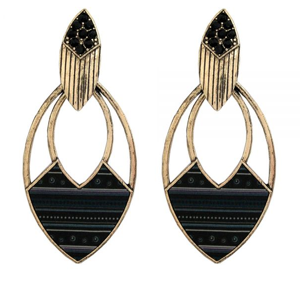BRINCO ENY OURO VELHO PRETO