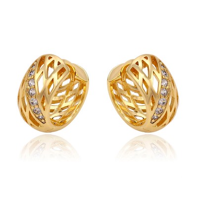Brinco argola zirconia-90412