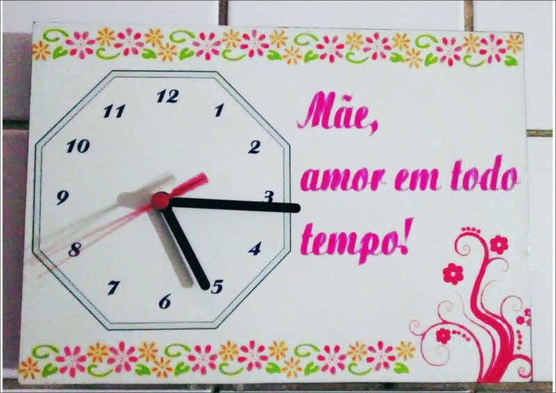 Relogio em MDF