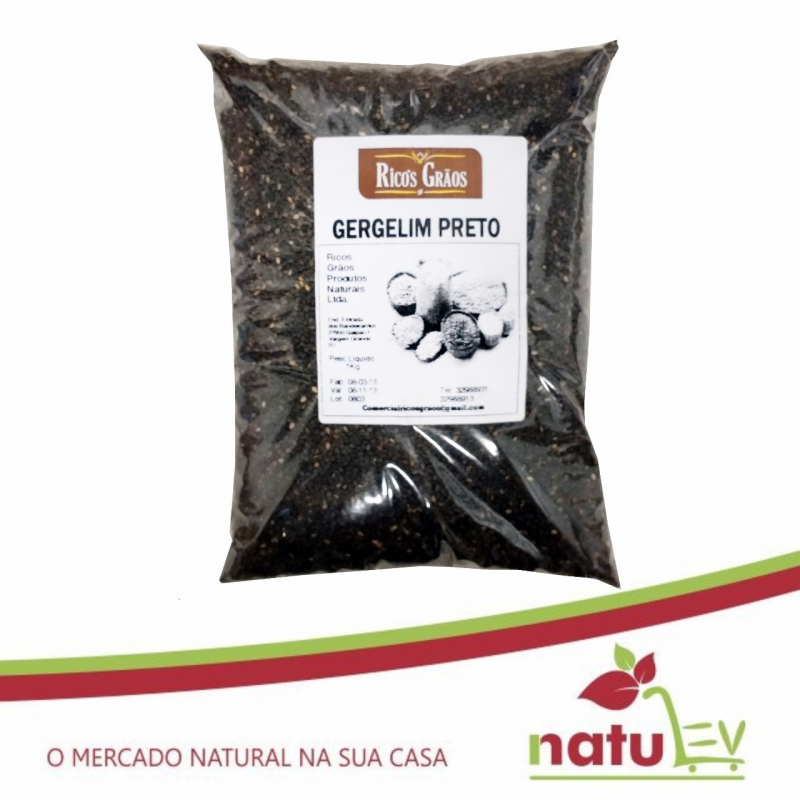 Gergelim Preto 1kg