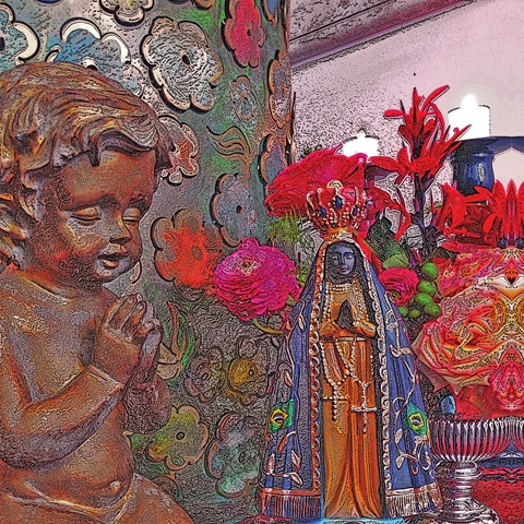 Anjo da Guarda (15 x 15 cm)