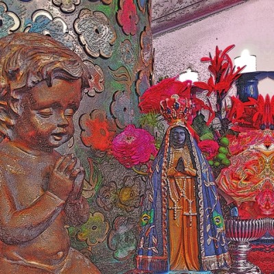 Anjo da Guarda (15 x 15 cm)