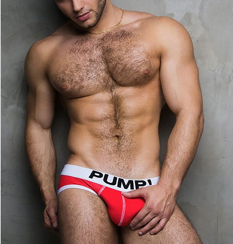 Lançamento - Cueca Sunga P U M P ! Cos Baixo Bolsa Vermelha Importada
