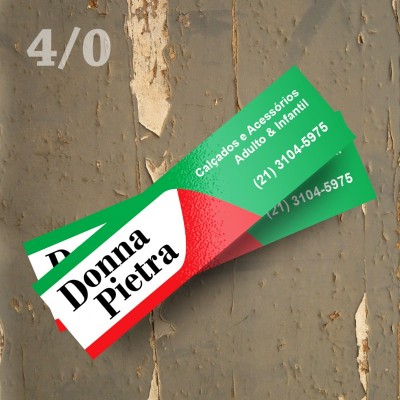 2000 Cartões 09x2.5, Supremo 250gr, UV Total 1/0