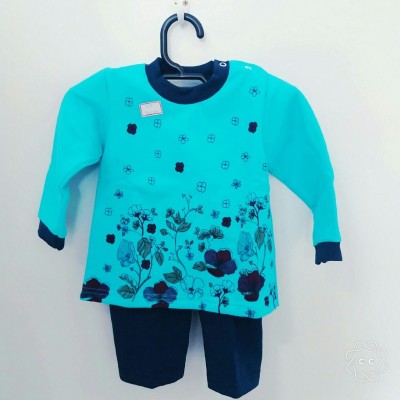 Conj moletom feminino botão