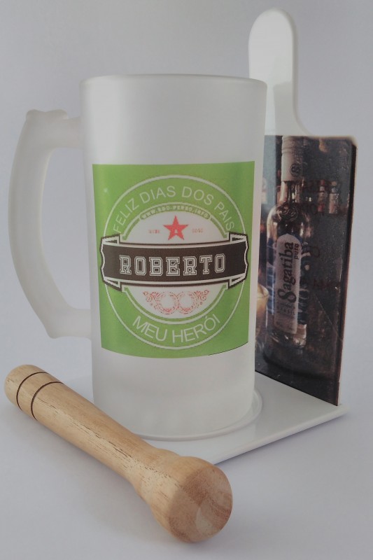 Kit Caipirinha com caneca de vidro