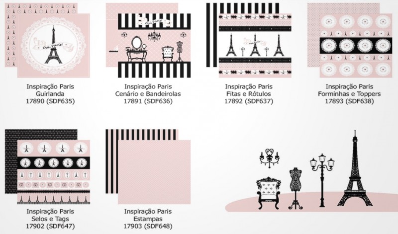 Coleção Inspiração Paris - Toke e Crie