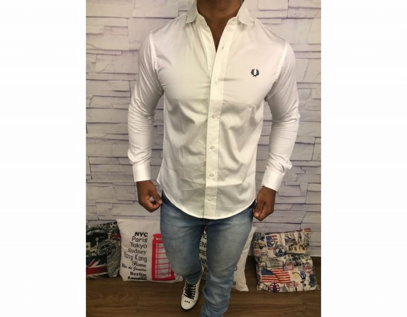 CAMISA FRED PERRY - MANGA LONGA