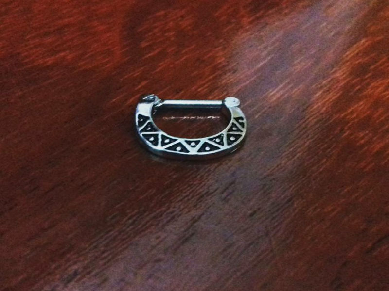 Piercing Septum Clicker Tribal (Unidade) [30% OFF!]