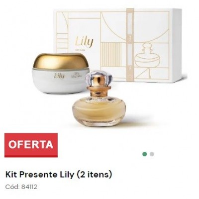 Kit Lily  Eau de Parfum 75 ml + creme acetinado hidrante corporal 250 g