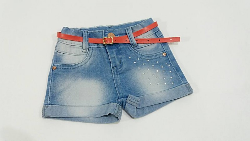 SHORTS JEANS C/STRASS COD 65108