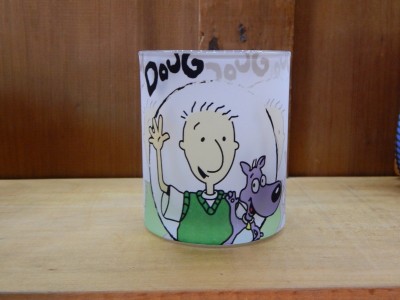 Caneca de vidro jateado, 330 ml