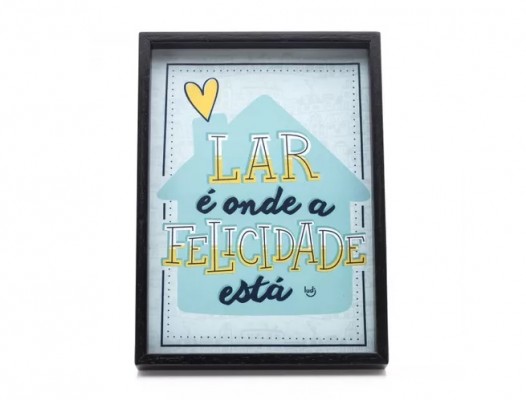 QUADRINHO MENSAGENS LAR FELICIDADE