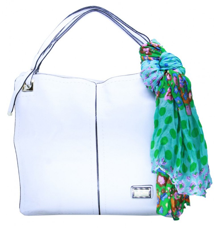 Bolsa Premium Corte a Laser com Lenço BRANCO