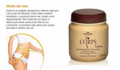 corps lignea - gel massageador refrescante