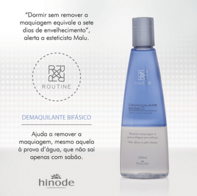 DEMAQUILANTE BIFÁSICO COM D-PANTENOL ROUTINE HINODE 200ml