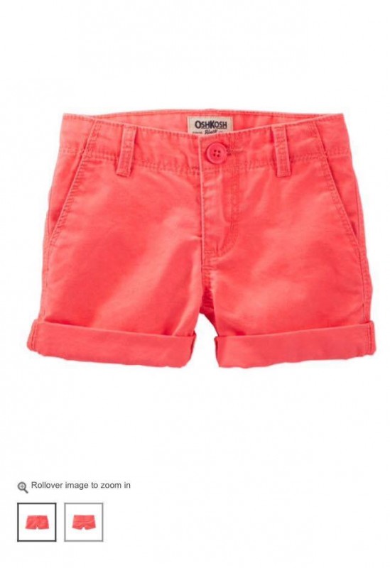 Bermuda oshkosh tamanho 8 anos