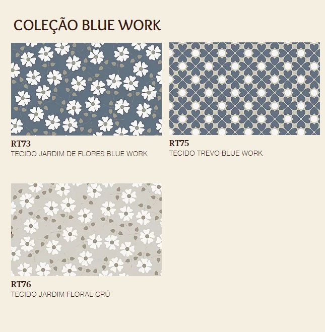 Coleção Blue Work - Fuxicos e Fricotes