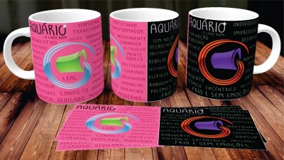 Caneca de Porcelana Aquário
