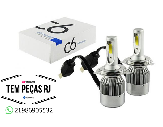 lâmpada super led h1 6000k C6