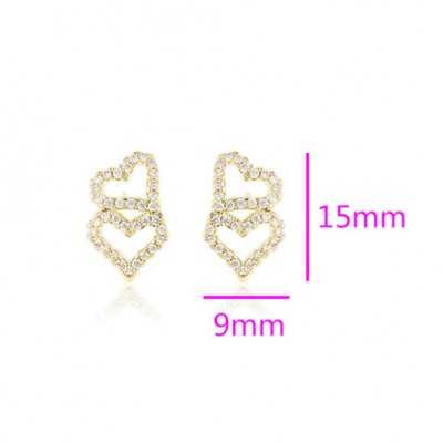 Brinco folheado ouro-64010-b