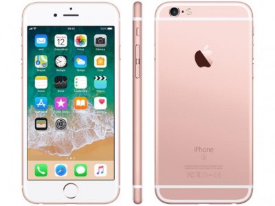 iPhone 6s Apple 32GB Ouro Rosa 4G - Tela 4.7” Retina Câmera 5MP iOS 11 Proc. A9 Wi-Fi