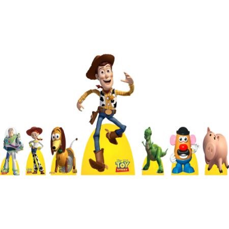 Kit Display de Chão e Mesa - TOY STORY - 7 Peças (Aluguel)