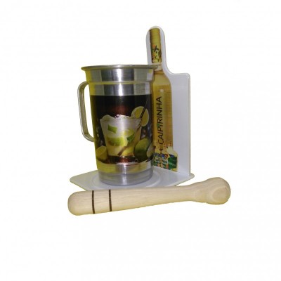 Kit Caipirinha com caneca de aluminio