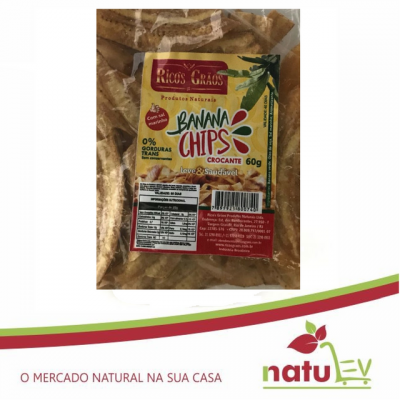 Banana Chips Crocante 60g salgada