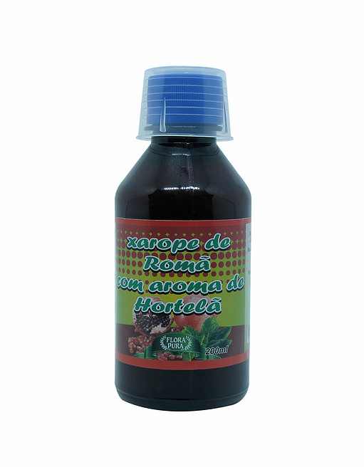 XAROPE DE ROMÃ COM AROMA DE HORTELÃ
