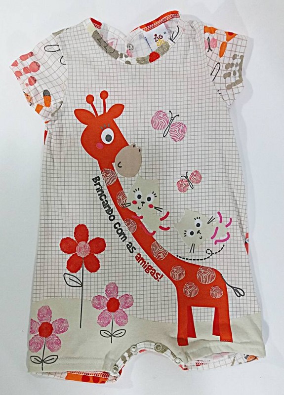 MACACAO GIRAFINHA  CREME/LARANJA COD 57920