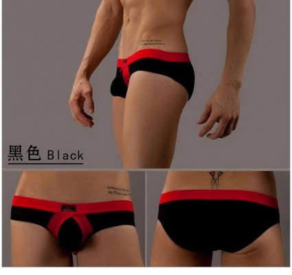 Lançamento - Cueca Sunga Underwear Bolsa Respirável Bolsa Ultra Fina PRETA