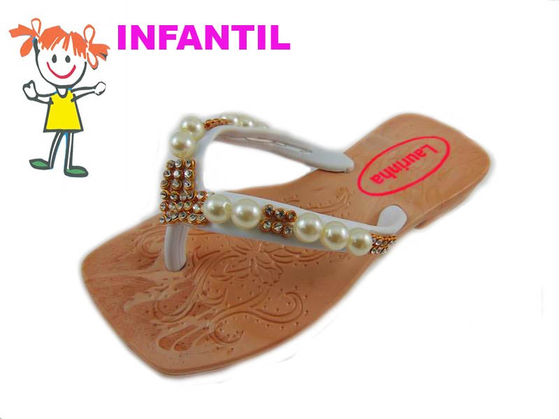 Rasteirinha com best sale perola e strass
