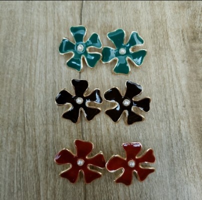 Brinco Trio Flor