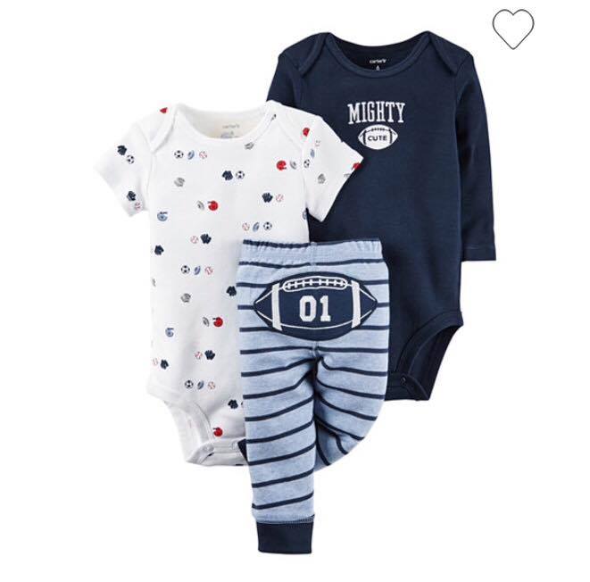 Conjunto 3 peças menino Carters tamanho 18 meses