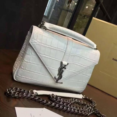 YSL College 24cm Croco