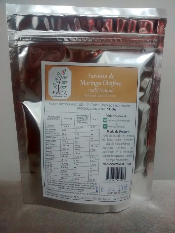 FARINHA DE MORINGA OLEIFERA