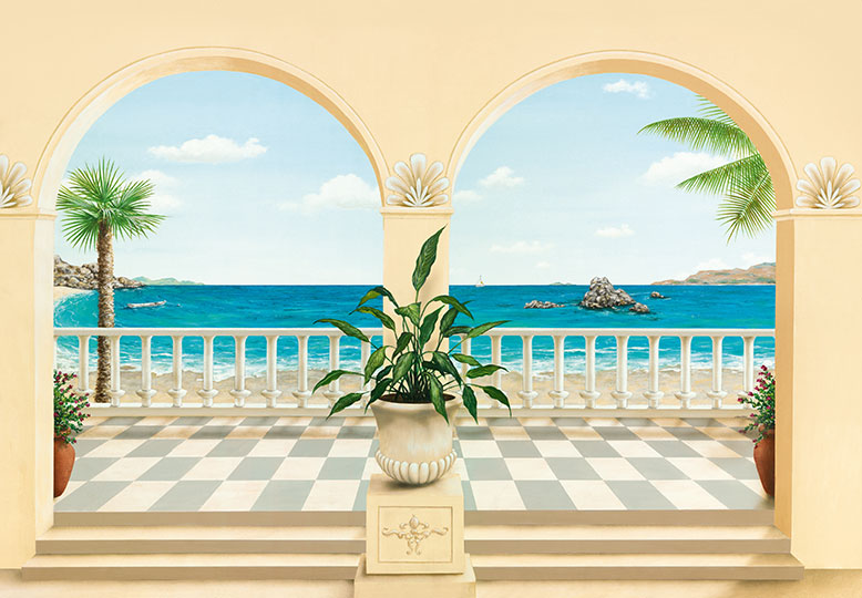 Painel Fotográfico (Grande): Terrasse - COLA GRÁTIS - BID8-103