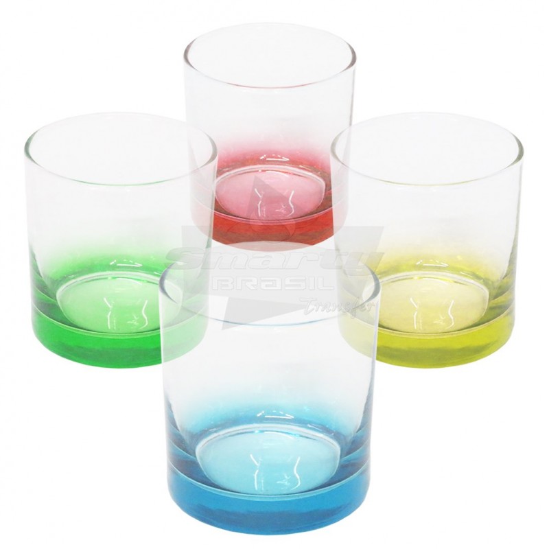 Copo de Whisky Colorido