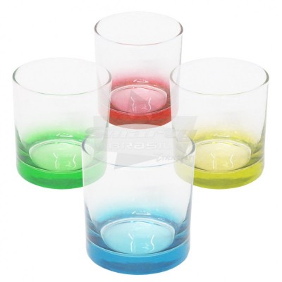 Copo de Whisky Colorido