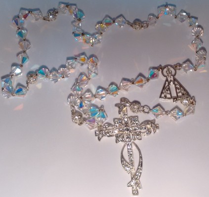 TERÇO DE NOIVA CRISTAIS SWAROVSKI