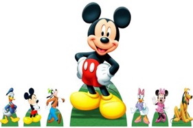 Kit Display de Chão e Mesa - MICKEY E SEUS AMIGOS - 7 peças (Aluguel)