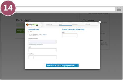 Instalação - Escolha o endereço Web da páginaEscolha o aplicativo Instalação - Escolha o endereço Web da páginaEscolha o aplicativo